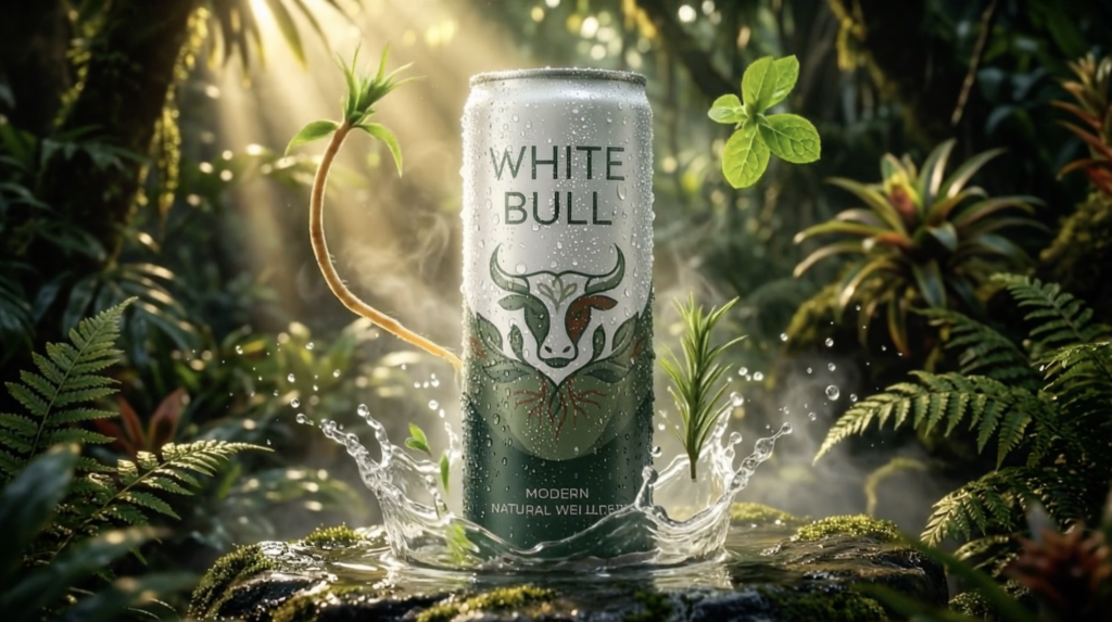White Bull energiaital I AI reklamvideo