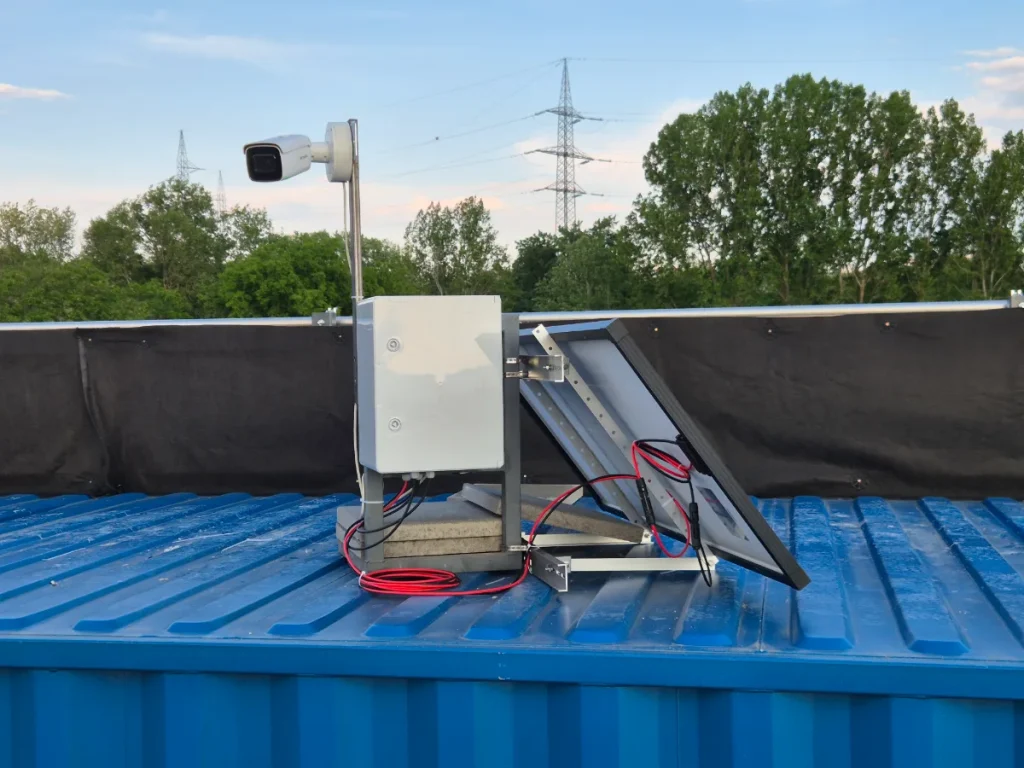 Timelapse rendszer telepítése áramforrás nélküli helyszínen