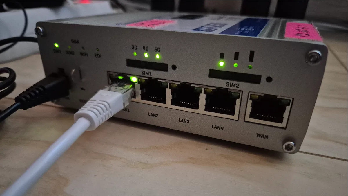 Hálózati router a helyszíni videóprodukció technikai infrastruktúrájában - OD Pictures